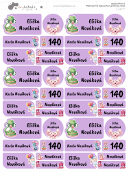 NAŽEHLOVACÍ sada SCHOOL jmenovky (42ks)