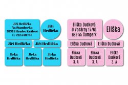 BASIC jmenovky SADA (42ks)