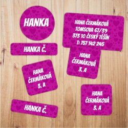 BASIC jmenovky SADA (42ks)