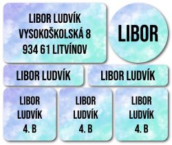 BASIC jmenovky SADA (42ks)