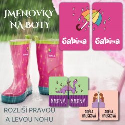 MA - Školka ZNAČKY na BOTY (10ks)