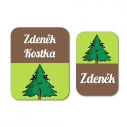 KIDS SET de etichete cu nume MINI (48 buc.)