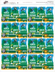 PIXELART set de etichete cu nume (40 buc.)