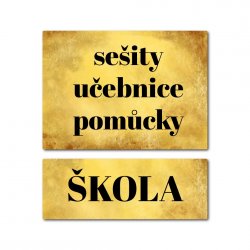 PURE samolepky sada 70x50 mm (6+2ks)