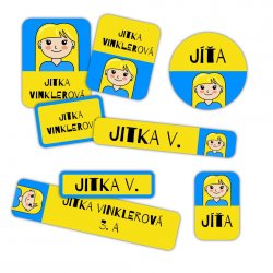 Nažehlovací jmenovky KIDS SADA (48ks)