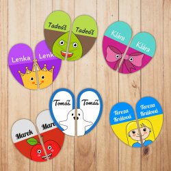 KIDS jmenovky na boty 22x41mm (24ks)