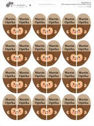 KIDS jmenovky na boty 22x41mm (24ks)