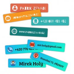 MA - Set PERSONAL 47x10 mm (16 buc.)