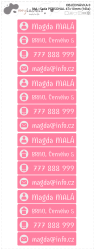 MA - Set PERSONAL 47x10 mm (16 buc.)