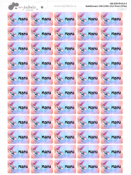 Nažehlovací MINI UNICORN 25x15mm (55ks)
