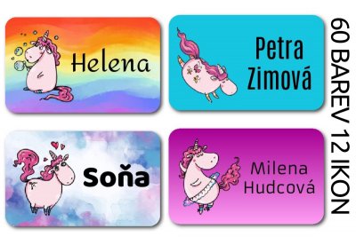 MINI UNICORN termoadezive 25x15 mm (55 buc.)