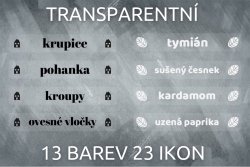 MA - TRANSPARENTNÍ OBDÉLNÍK sada 65x10mm (15ks)