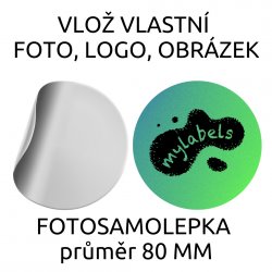 80 mm AUTOCOLANT FOTO (2 buc.)