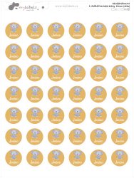 ANIMĂLUȚE etichete MINI 22 mm (42 buc.)