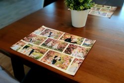 Prostírání - fotokoláž z 11 fotek