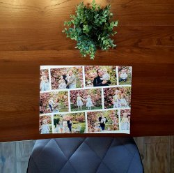 Prostírání - fotokoláž z 11 fotek