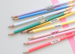 DREPTUNGHI CU MOTIV etichete cu nume nu doar pentru CREIOANE și PIXURI 30x7 mm (72 buc.)