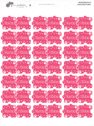 Etichete cu nume termoadezive puzzle 25 x 22 mm (42 buc.)