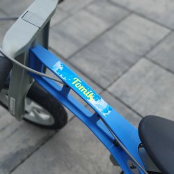Autocolante design cu inscripții „L” 145x25 mm (7 buc.)