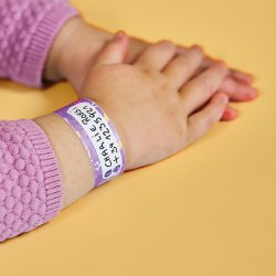 Brățară de identificare de scris pentru copii (4 buc.)