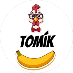 Chicken banana etichete cu nume 22 mm (42 buc.)