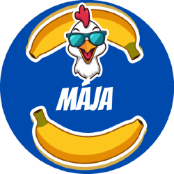 Chicken banana etichete cu nume 22 mm (42 buc.)