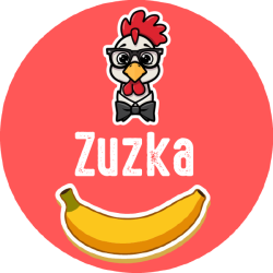 Chicken banana etichete cu nume 22 mm (42 buc.)
