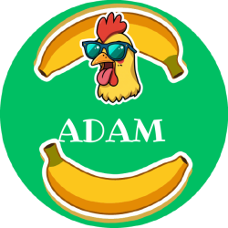 Chicken banana etichete cu nume 22 mm (42 buc.)