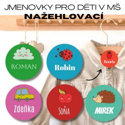 Simboluri termoadezive pentru diferențierea lenjeriei de pat în grădinițe - 30x30 mm (20 buc.)