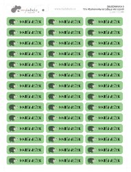 SCANDI etichete cu nume 45x10 mm (42 buc.)