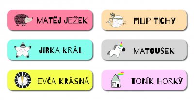 NAŽEHLOVACÍ štítky SCANDI 45x10mm (42ks)