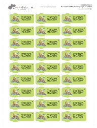 TABĂRĂ etichete cu nume 40x17 mm (27 buc.)