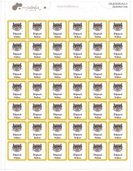 SUPEREROU etichete MINI 22x22 mm (42 buc.)