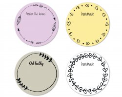 Etichetă DE SCRIS BOHO 47 mm (9 buc.)