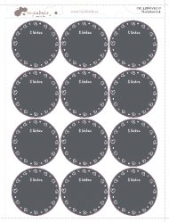 Etichetă DE SCRIS FRUNZĂ 44 mm (12 buc.)