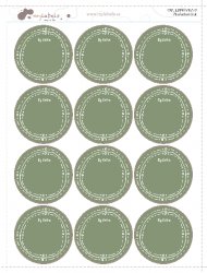 Etichetă DE SCRIS FRUNZĂ 44 mm (12 buc.)