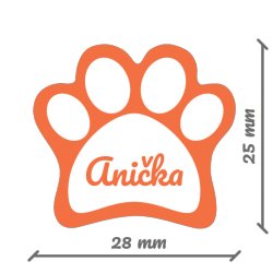 TLAPKA jmenovka 28x25mm (24ks)