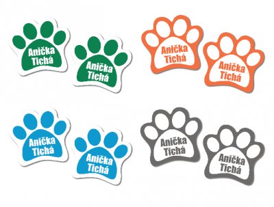 LĂBUȚĂ etichetă cu nume 28x25 mm (24 buc.)
